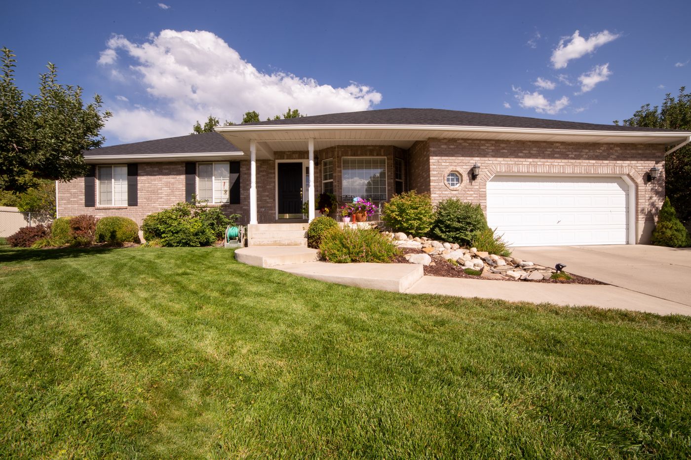 Landscaped exterior