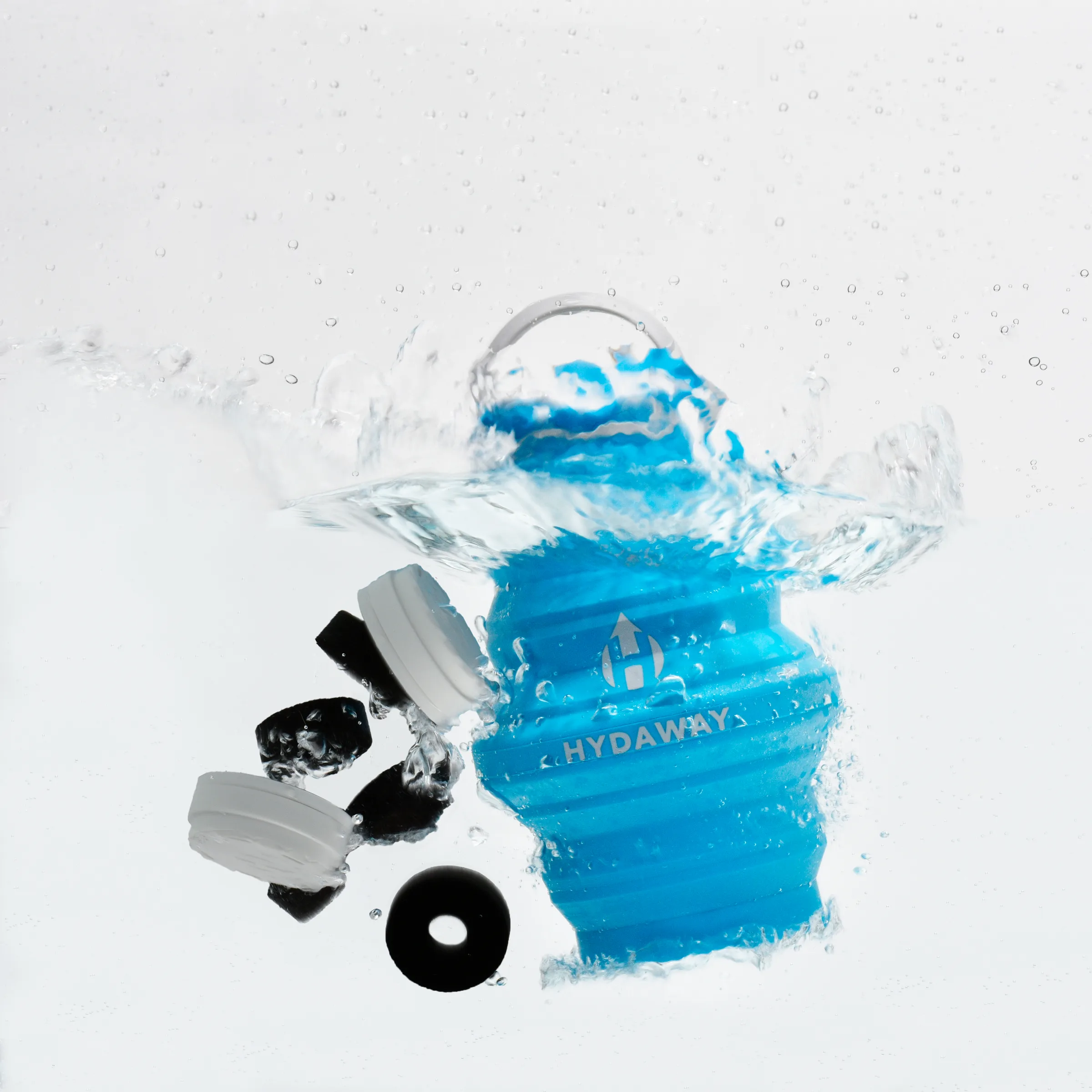 Bluebird water hardware laid out with its filters